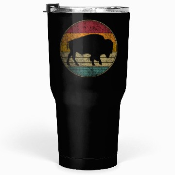 Discover Buffalo Distressed Bison Animal Dad Tumblers 30 Oz