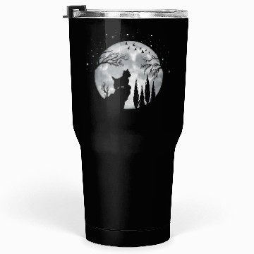 Discover Yorhire Terrier Full Moon At Night Pet Tumblers 30 Oz