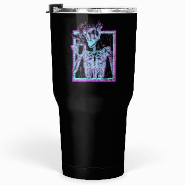 Discover Distressed Synthwave eleton Vaporwave Smiling Tumblers 30 Oz