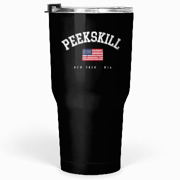 Discover Pee Ny American Flag Usa City Name Tumblers 30 Oz
