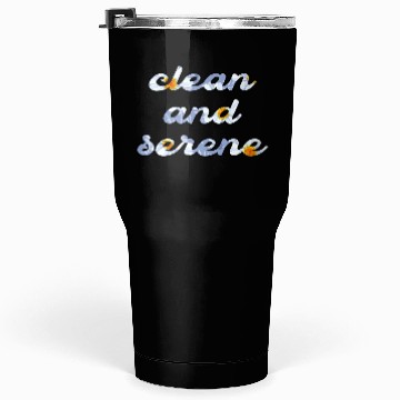 Discover Clean and Serene daisy Tumblers 30 Oz