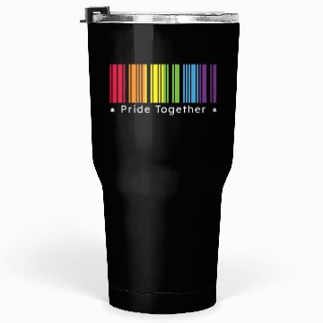 Discover Pride Together, Rainbow Barcode : Pride Month Gift Tumblers 30 Oz