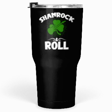 Discover Shamrock Rock And Roll Guitar St Patrick'S Day Tumblers 30 Oz
