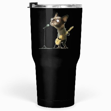 Discover puppy playing guitar Tumblers 30 Oz