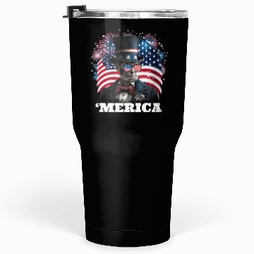 Discover Merica Lincoln Independence Day Party 4th July Tumblers 30 Oz