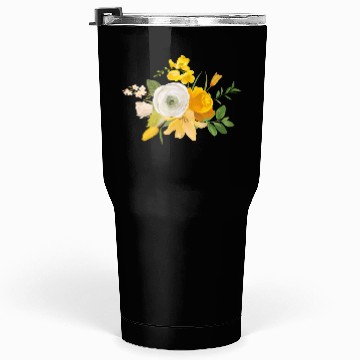 Discover Yellow Flower Tumblers 30 Oz