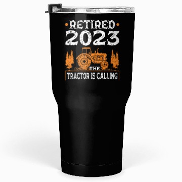 Discover Retired Farmer Funny Retirement Tractor Tumblers 30 Oz