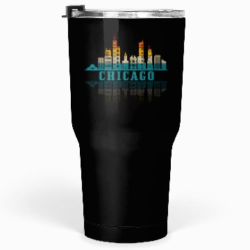 Discover Chicago yline Illinois Vintage Pride Tumblers 30 Oz