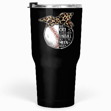 Discover Baseball Gigi Vintage Leopard Messy Bun Tumblers 30 Oz