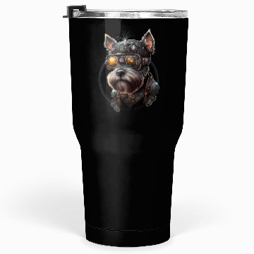 Discover Steampunk Miniature Schnauzer Tumblers 30 Oz