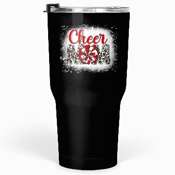 Discover Cheer Mom Leopard Cheerleader Bleached Mother Tumblers 30 Oz
