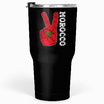 Discover Victory Two Fingers Morocco Flag Patriotic Tumblers 30 Oz