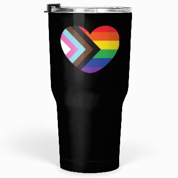 Discover Pride Rainbow Heart Tumblers 30 Oz