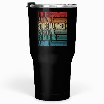 Discover Vintage Store Manager Profession Gift Retro Tumblers 30 Oz