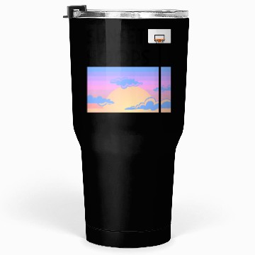 Discover Basketball Gift: Sunset Hoops Tumblers 30 Oz