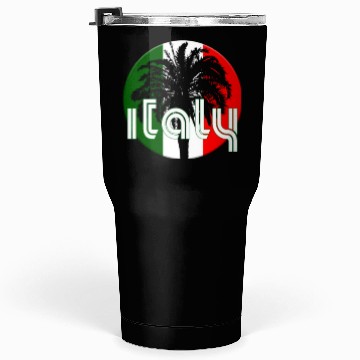 Discover Italy Flag Native Palm Tree Italian Tumblers 30 Oz