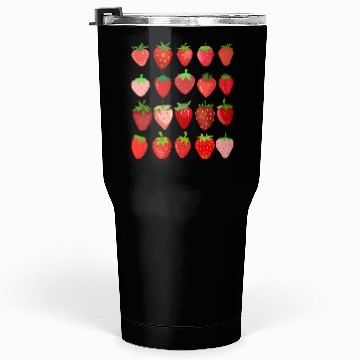 Discover Cottagecore Kawaii Strawberry Aesthetic Tumblers 30 Oz