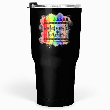 Discover Funny Kindergarten Teacher Crayon Back To School Tumblers 30 Oz