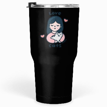 Discover Kawaii Cat Lover Tumblers 30 Oz
