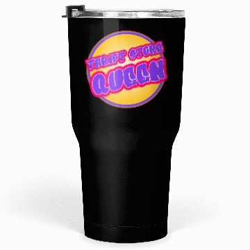 Discover Thrift Store Queen purple yellow Tumblers 30 Oz