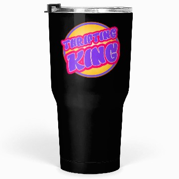 Discover Thrifting King purple yellow Tumblers 30 Oz