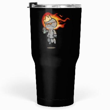 Discover Cute Grumpy Robot King Tumblers 30 Oz