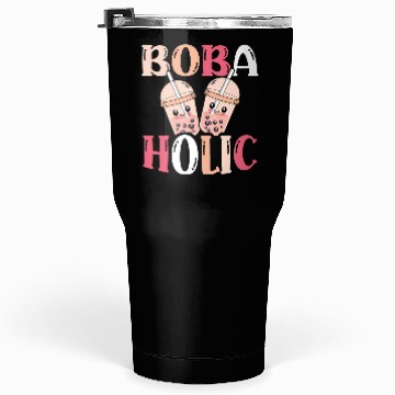 Discover Bobaholic Bubble Tea Lover Boba Tea Drinker Korean Tumblers 30 Oz