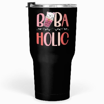 Discover Bobaholic Bubble Tea Lover Boba Tea Drinker Korean Tumblers 30 Oz