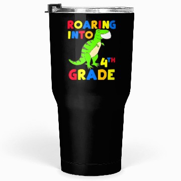 Discover Roaring Into 4th Grade Four Back To School 2020 Tumblers 30 Oz
