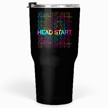 Discover Rainbow Tie Dye Head Start Team Back To School Tumblers 30 Oz