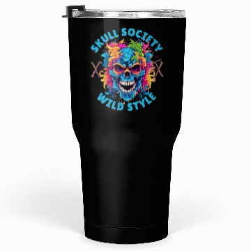 Discover Skull society wild style Tumblers 30 Oz