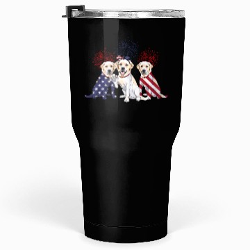 Discover Labrador Retriever Us Flag 4Th Of July Independenc Tumblers 30 Oz