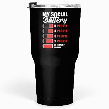 Discover My Social Battery Loner Tumblers 30 Oz
