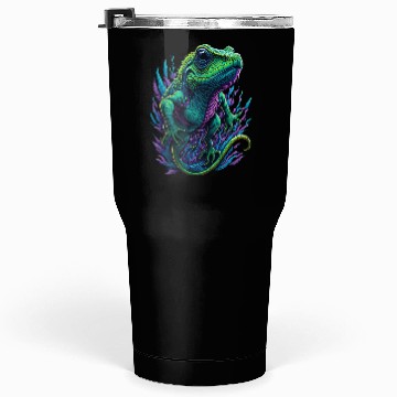 Discover Neon Lizard Colourful Tumblers 30 Oz