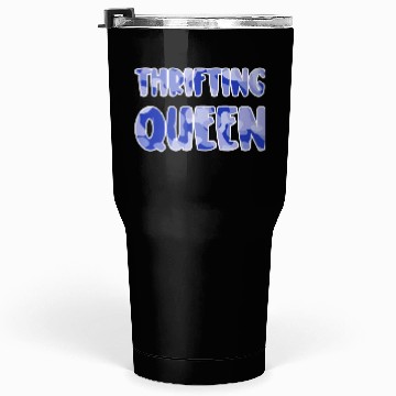 Discover Thrifting Queen blue camo Tumblers 30 Oz