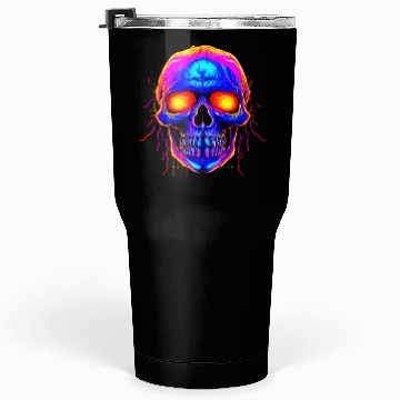 Discover Embrace the Macabre: Gothic Skull Punk Tumblers 30 Oz