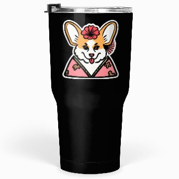 Discover Geisha Corgi Dog Lover Welsh Tumblers 30 Oz