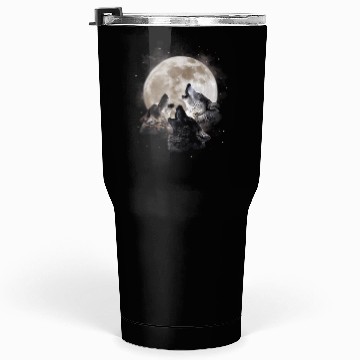 Discover Three Wolves Howling At The Moon - Wolf Tumblers 30 Oz