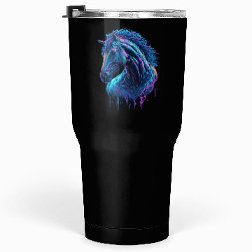 Discover Neon Horse Graffiti Tumblers 30 Oz