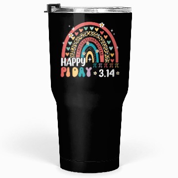 Discover Rainbow Happy Pi Day Mathematic Math Teacher Retro Tumblers 30 Oz