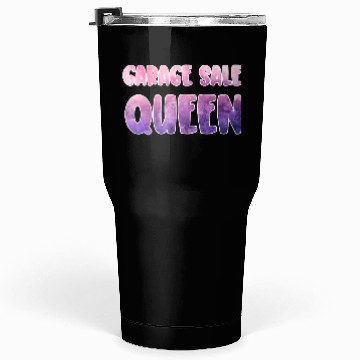 Discover Garage Sale Queen purple pink watercolor Tumblers 30 Oz