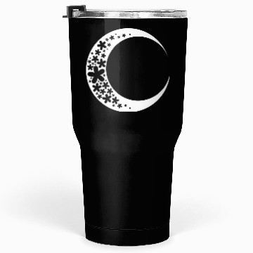 Discover White & Black Moon Tumblers 30 Oz