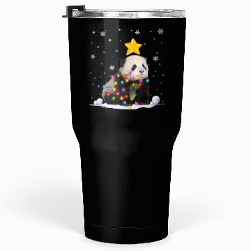 Discover Panda Bear Animals Tree Lights Tumblers 30 Oz