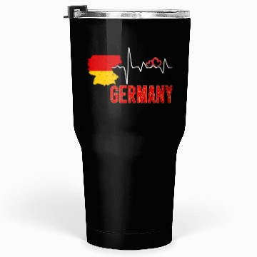 Discover Germany Flag Map Heartbeat For German Pride Tumblers 30 Oz