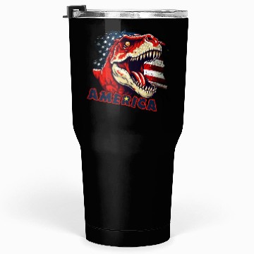 Discover Dinosaur Independence Day Tumblers 30 Oz