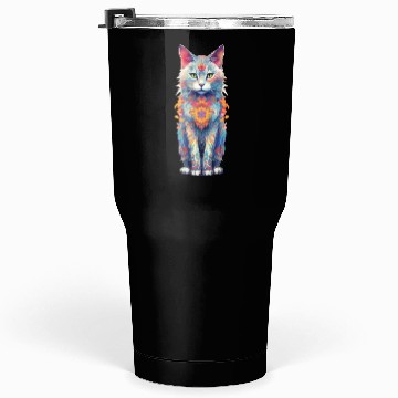 Discover Cat Mandala Tumblers 30 Oz