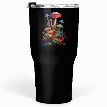 Discover Trippy Neon Mushrooms #11 Tumblers 30 Oz