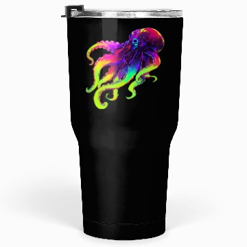 Discover Neon Octopus Tumblers 30 Oz