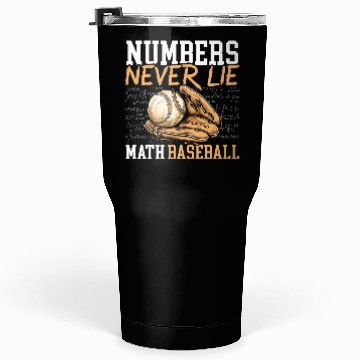 Discover Baseball Math Lover Mathematician Baseball Player Tumblers 30 Oz
