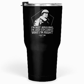 Discover General George Patton | WW2 Inspirational Quote Tumblers 30 Oz